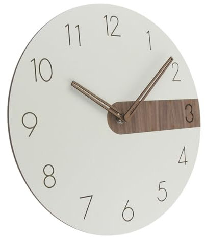 HOOTNEE Holz Wanduhr Dekorative Uhr Material Ohne Batterie Stumme Uhr Für Schlafzimmer Wohnzimmer Club Bar Hotel Garten Für Freunde Familie