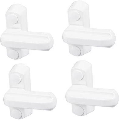 IWOWHERO 4er Set T Form Fensterverriegelung Aus Sicherheitsblocker Für Fenster Kindersicherung Und Einbruchschutz Ideal Für Kunststofffenster Und Holztüren