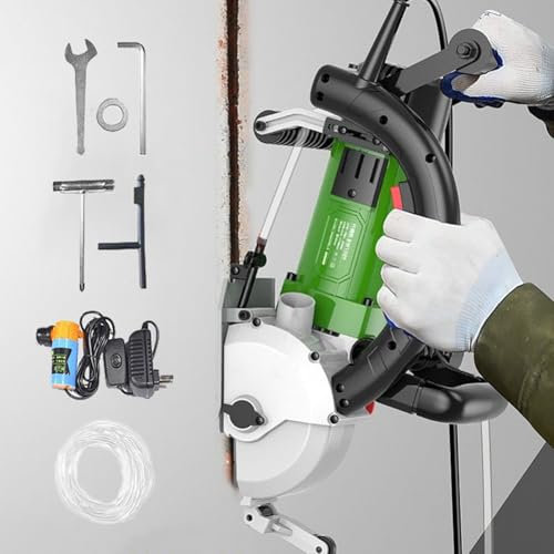 HDaspijh Wall Chaser 5000W | Wall Groove Cutting Machine 6500RPM | Brick Concrete Slotting Machine Dust-Free with Water Pump | 0-38mm Notchering 5 pcs of 133mm Diameter Blades