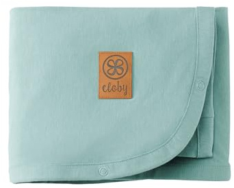 Cloby CBY-UVB-SBL multifunktionale Babydecke mit UV-Schutz (UPF 50+) - Sea Blue/blau