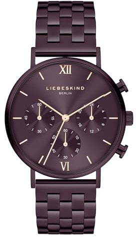 Liebeskind Berlin Damen Armbanduhr LT-0471-MC Edelstahl in IP Lila am Edelstahlband