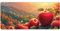Tapis de Souris XXL 1200x600x3mm, Apple Paysage Tapis de Souris Gamer, Base en Caoutchouc Antidérapant, Vitesse et précision améliorées, Coudre Les Bords résistant à l'eau, Ordinateur Portable Z-553
