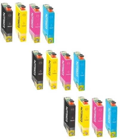 Pack de 12 Cartouches d'encre Compatible pour Epson T29XL - C13T29964011 Fraise