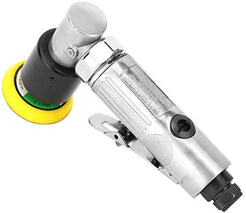 Mini Orbital Air Sander, 15000 U/Min Pneumatic Schleifmaschine Zum Polieren, Schleifen mit Sehr Feinem Sandpapier, Energieeinsparung, Geringem Stromverbrauch, Leicht zu
