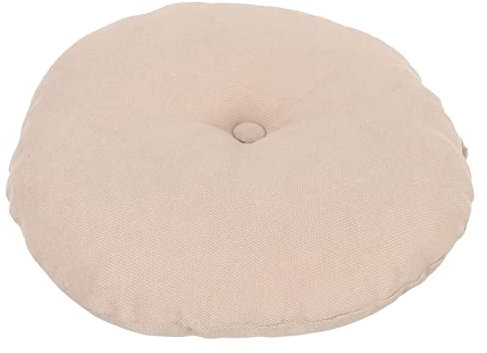 BESTonZON Meditationskissen Sitzkissen Boho Bodenkissen Mit Natürlichem Leinenbezug Kleine Für Wohnzimmer Schlafzimmer Und Büro Komfortabel Langlebig