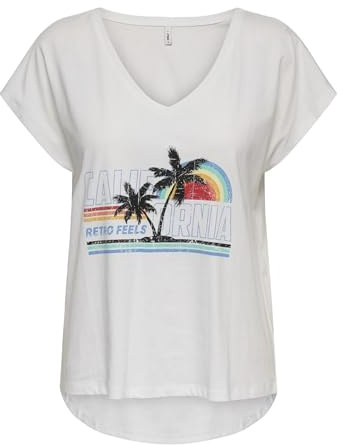ONLY Onllucy Life S/S V-Neck Top Cs JRS