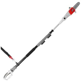 Ikra - Elagueur sur perche 20V Télescopique jusqu'à 4m - Elagueuse Guide Oregon 20cm- Batterie lithium 2.0Ah Chargeur