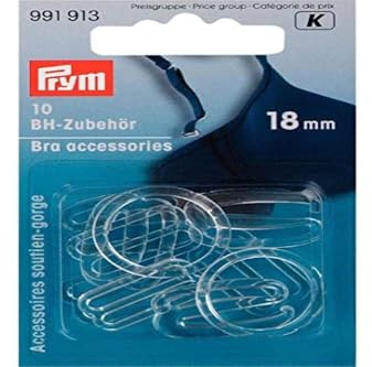 Prym - Prym Plastic Transparent (18mm) Bra Accessories - 1 Unit