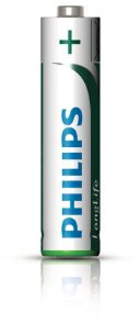 Philips Akku r03l4b – Batterien (zinc-arbono, 1,5 V, 1,05 cm, 1,05 cm, 4,45 cm, AAA/R03)