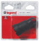 LEGRAND | Prolongateur 2P+T 16A Franco-Belge, Anneau Fixe Plastique Noir, Sortie Droite, Raccordement Avec Serre-Câble À Vis, Capacité Des Bornes 1,5mm²