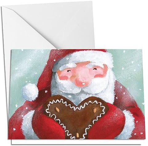 Inkognito Klappkarte mit Umschlag C6- (11,5 x 17 cm) • 33044-5 ''Lebkuchen-Nikolaus Künstler Henrike Wilson • Weihnachten