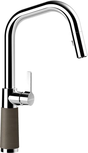 SCHOCK Küchenarmatur SC-530 Bronze – Hochdruck Armatur CRISTADUR mit ausziehbarer Schlauch-Brause und Standard Norm-Anschlüssen