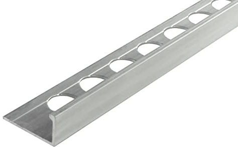 Fuchs Design Fliesenschiene Winkelprofil Aluminium Natur, 6mm x 250 cm - 1 stück