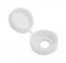Fort Fasteners Hinged Screw Cover Cap 18mm Large White Pack of 100