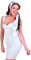 Amakando Revue Glitzerschal Damen - weiß, 170 x 9 cm - Eleganter Pailletten Schal 70er Jahre Stola Showgirl Schultertuch lang Burlesque Umschlagtuch Kabarett Eleganter Pailletten Schal
