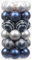 Sea Team 60 mm/2.36 Set di ornamenti Dipinti a Colore e Scintilli e Palline Appese per Albero di Natale - 30 pezzi