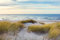 DÜNEN Fototapete VLIES-350x260 cm (1098A)-Nordsee Dünen Strand Meer Sonnenuntergang Landschaft Wandtapete-Inkl. Kleister-Vliestapete Bild Dekoration Wand-Dekor Moderne Motiv-Tapete Panorama Poster XXL
