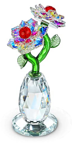 H&D HYALINE & DORA Handgefertigte Kristalle Blumen Figuren Ornamente Doppel Glas Sonnenblumen Blumensträuße Briefbeschwerer Home Tischdekoration in Geschenkbox