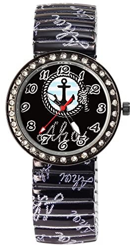 Donny Kelly Damen-Uhr Zugarmband Edelstahl Analog Quarz 1700071 (blau)