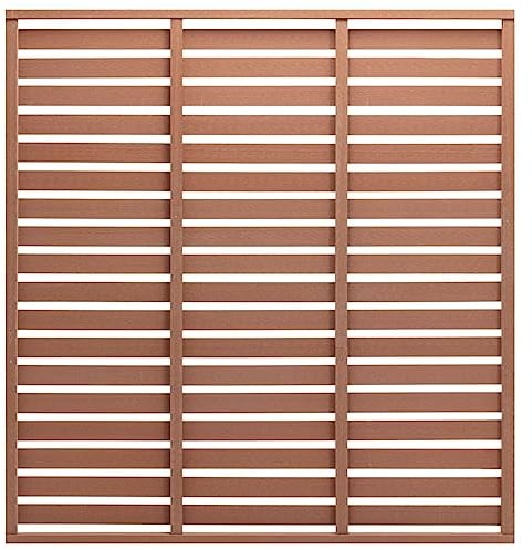 Panneau de clôture WPC 180x180 cm Marron