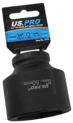 US PRO Tools 50mm 3/4 DR 6 Point Impact Socket 3710