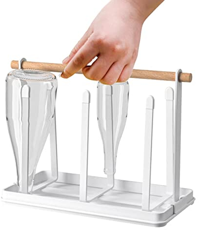 ZCSXK Botellas, Soporte para Vasos Cerveza, Antideslizante Tazas Tazas Soporte Secado Organizador Soporte para encimera Cocina casera