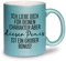 glitzertassen.de® | Ich liebe dich für deinen Charakter und deinen Penis | Tasse mit Glitzer | Geschenkidee | Valentinstag | Liebe | Kaffeetasse | lustige Sprüche | Versaut | Türkis