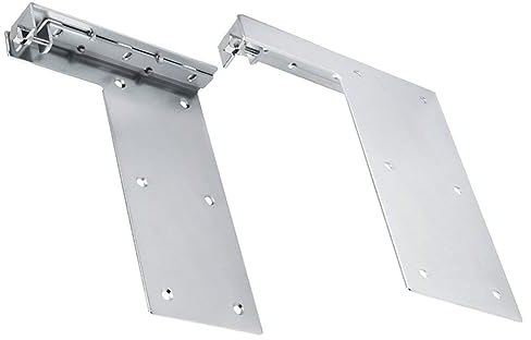 Schrankwandhalterung aus Stahl, Silber, 1 Paar, Schwerlast