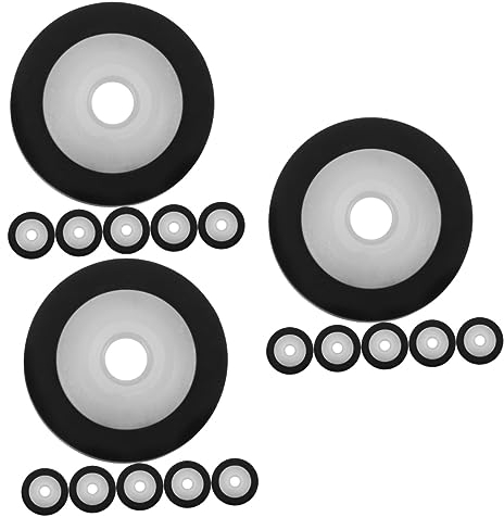 Hemobllo 18 Pcs Roulement De Roue Galet Presseur De Platine Cassette Rouleau Pinceur De Pont Parties Audio Galet Presseur pour Entraînement Fournitures Radio Outil Magnétoscope Plastique