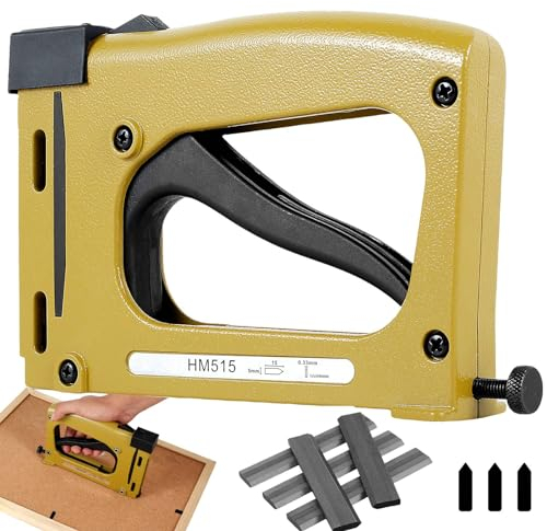 Gatphy Cucitrice Tappezzeria Manuale per Strumenti di Inquadratura Foto Chiodatrice con 2000 Clip in Foglio Cucitrice Tappezzeria Regolabile per Inquadrare Dipinti e Immagini Artista