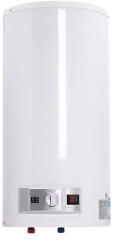 HarBin-Star Calentador de agua caliente, 50 litros, 2000 W, calentador de agua caliente, almacenamiento colgante con ducha de mano, soporte de ducha y grifo, indicador de temperatura LED