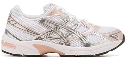 ASICS Femme GEL-1130 Sneaker, Blanc/Rose Neutre, 41.5 EU