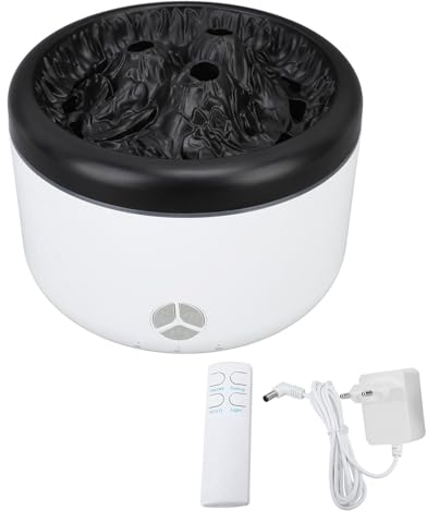 Buachois Flammen Aroma Diffusor, Flammen Diffusor für ätherische Öle, 500 Ml Flammen-Luftbefeuchter, Helligkeits-Luftbefeuchter Mit Fernbedienung für Home Office Yoga(EU)