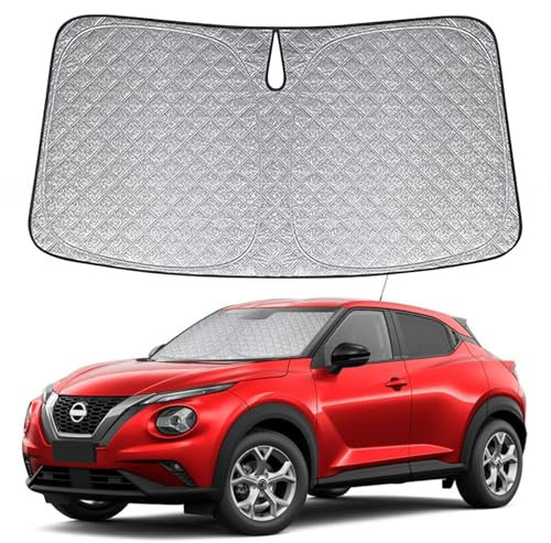 Parasol de Ventana Delantera de Coche Repuesto para Nissan Juke 2019-2024, Parasol para Parabrisas de Coche en el Interior Plegable, Protección UV Reflectante contra el Polvo