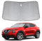 Sonnenschutz Auto Frontscheibe Ersatz für Nissan Juke 2019-2024, Auto Windschutzscheibe Sonnenschutz Innen, Faltbar Sonnenschirm Auto UV Schutz Reflektierender Staub Schutz Sonnenschutzfolie Zubehör