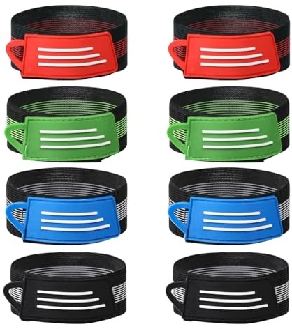 Vdaxvme Lot de 8 sangles de cheville élastiques réglables pour vélo