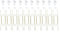 sourcing map 10Pcs Plate Hanger, 10 Inch Brass Invisible Wall Plate Hangers with 10Pcs Wall Hooks for Decorative Plates, Gold