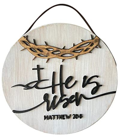 Haken Für Schaukel Stange Hanger Dekorationen vorne für die Wand Religiöse Ostertür hängt Geschenke Für Geschwister Kinder (A, One Size)