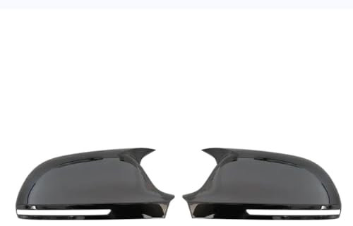 LCSMYSHE Auto Spiegelkappen für Audi A4 S4 B8 8K 2008 2009,Rückspiegelkappen Abdeckungen Seitenspiegel Tür Spiegelkappen Ersatz Rückspiegelgehäuse Außen Zubehör,Black