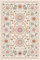 Tospass Beige Teppich 160x230cm Boho Kurzflor Wohnzimmer Schlafzimmer Kinderzimmer Blumen Teppich, Felloptik, Anti-Rutsch Unterseite, Waschbar bis 30 Grad, Hohe Flordichte