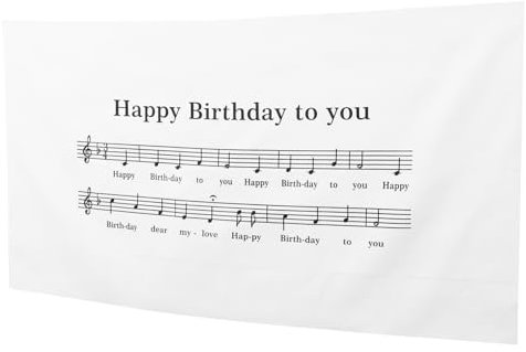 Abaodam Vielseitige Note Stil Quaste Banner Entzückende Geburtstag Party Hintergrund Tuch