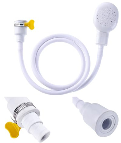svpfuo 2 Pièces Pommeau de Douche Avec Tuyau, Douchette Portable, Douchette Lavabo, Douches Domestiques, Pommes de Douche, Nettoyants pour Chiens et Chats, Douches Rapides pour Animaleries