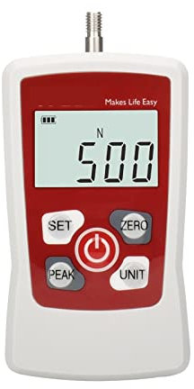 Dinamometro, 500N 50kg 110Lb 1800Oz Digital Force Gauge Push Pull Gauge Tester Misuratore di forza portatile con LCD retroilluminato automatico Spegnimento automatico