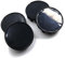yinjieEUR Set de 4 Pièces Cache Moyeu 54mm pour Au-di TT 1998-2021 2022 2023 2024 2025 8N 8J FV,Capuchons de Roue en ABS,Accessoires de Voiture,Améliore l'Apparence de Votre Véhicule,Black-4PCS