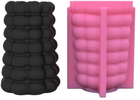 Stampo in silicone con perline geometriche a bolle di gesso per creare vasi di fiori