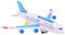 CUTeFiorino Baby Toddler Airplane Vehicle Car Toy Electronic Plane Aircraft Automatic Driving Music Light Kids Birthday Robot (Light Blue, One Size)