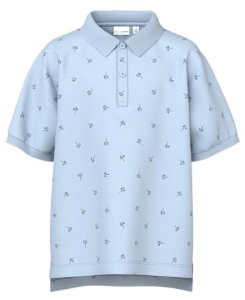 Name IT Jungen Nkmvolo Ss Nreg Polo, Blue Fog, 134/140 cm