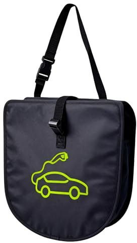 VOIDHUES Sac de Rangement Pour Pistolet Chargeur de Voiture Protection Chargeur Voiture Electrique, Camping car Tissu Oxford, Robuste et Durable Imperméable, Auto-Adhésif