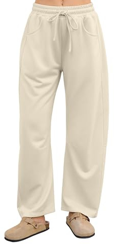 StylSense Jogginghose Damen Baggy Sporthose Hohe Taille Weites Bein Yogahose Trainingshose Freizeithose mit Taschen