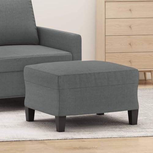 Générique Repose-Pied Gris foncé 60x50x41 cm Tissu,Meubles,Poufs,349328